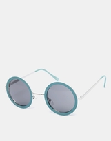 Thumbnail for your product : ASOS Metal Nose Bridge Set Round Sunglasses