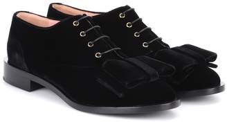 Rochas Velvet Oxford shoes