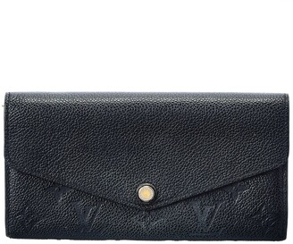 Louis Vuitton Black Monogram Empreinte Leather Sarah Wallet Nm