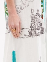 Thumbnail for your product : Le Sirenuse Positano Le Sirenuse, Positano - Brenda Printed Cotton Kaftan - White Print