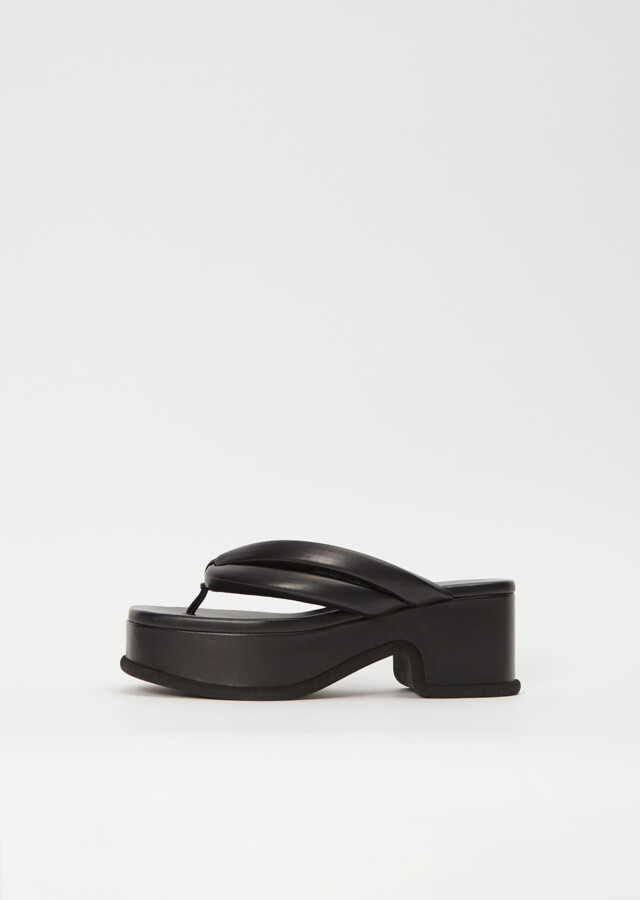 Dries Van Noten Leather Platform Sandal
