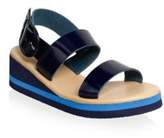 Thumbnail for your product : Ancient Greek Sandals Clio Metallic Leather Wedge Sandals
