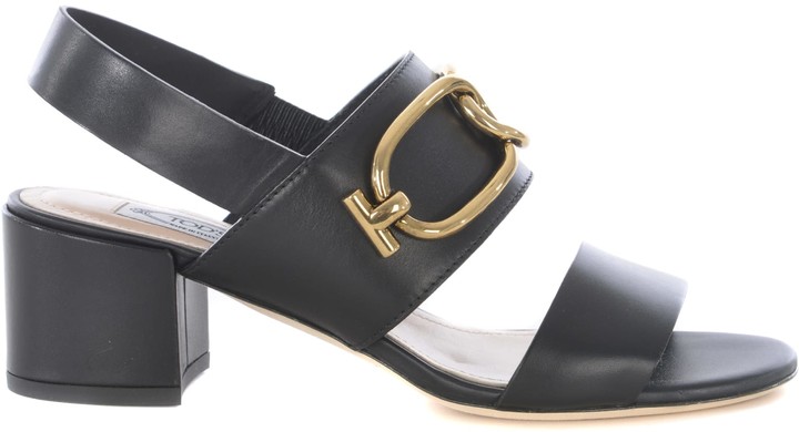 thick black sandals