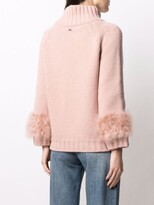Thumbnail for your product : Herno Feather-Embellished Zipped Cardigan