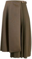 Thumbnail for your product : Fendi pleated wrap skirt