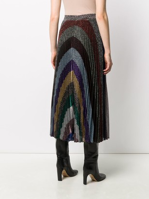 Missoni Pleated Metallic Skirt