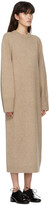 Thumbnail for your product : Arch The SSENSE Exclusive Brown Wool & Cashmere Crewneck Dress
