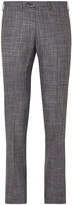 Thumbnail for your product : Kiton Slim-Fit Puppytooth Cashmere, Virgin Wool, Silk And Linen-Blend Suit Trousers