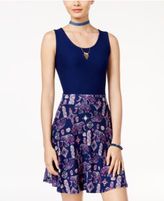 Thumbnail for your product : Planet Gold Juniors' Belle Fit & Flare Dress