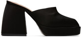 Thumbnail for your product : Nodaleto Black Silk Bulla Geller Heeled Mules