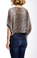 Thumbnail for your product : Alberto Makali Leopard Print Mesh Sweater