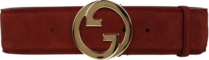 Gucci, GG Leather Belt, Women, Brown, 90cm, Belts