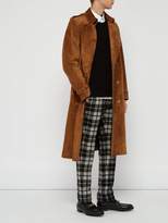 Thumbnail for your product : Burberry Tartan Check Wool Trousers - Mens - Black