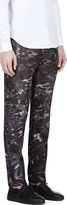 Thumbnail for your product : Calvin Klein Collection Black Digital Water Print Trousers