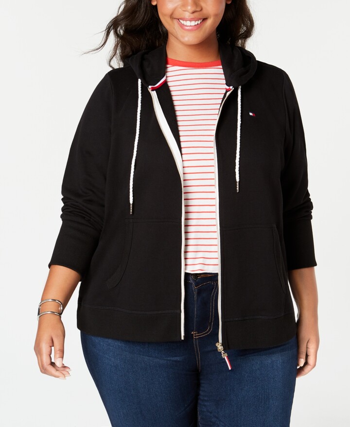 Tommy Hilfiger Plus Size Zip-Front Hoodie, Created for Macy's - ShopStyle