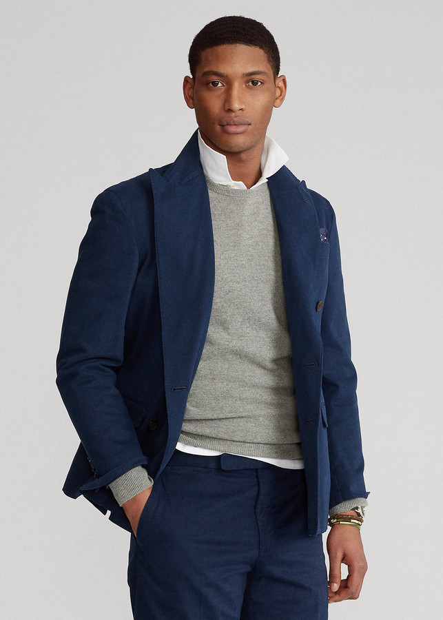 polo with suit jacket