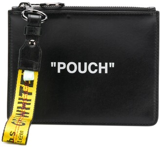 Off-White Quote Double Flat Pouch