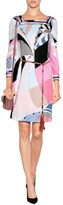 Thumbnail for your product : Emilio Pucci Printed Jersey Square Neck Shift