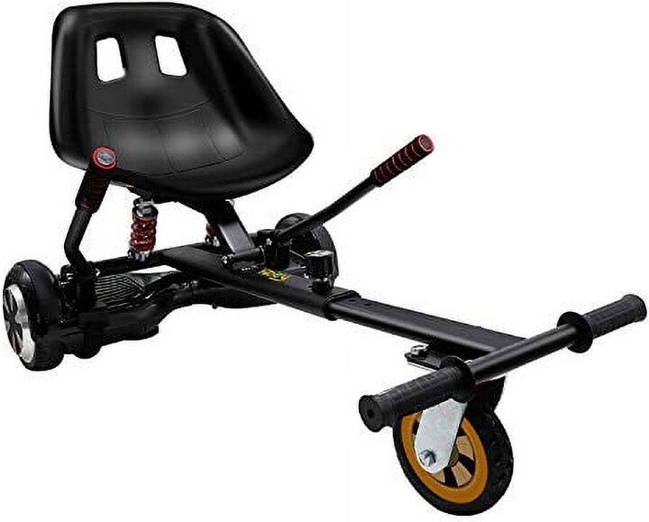 Hiboy Hc02 Hoverboard Seat Attachment With Rear Suspension Go Kart Accessory For 65" 8" 10" Two Wheel Self Balancing Scooter
