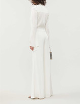 Thumbnail for your product : Vanessa Cocchiaro Betty wrap-over woven jumpsuit