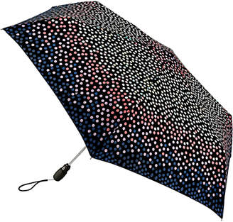 Fulton Superslim 2 Open & Close Rainbow Spot Umbrella, Black