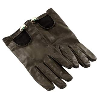 Bulgari \N Black Leather Gloves
