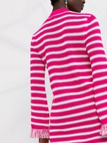 Thumbnail for your product : MSGM Striped Knitted Mini Dress