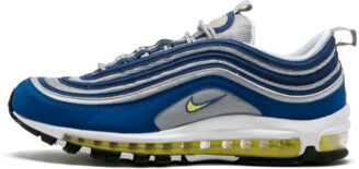 silver and blue air max 97