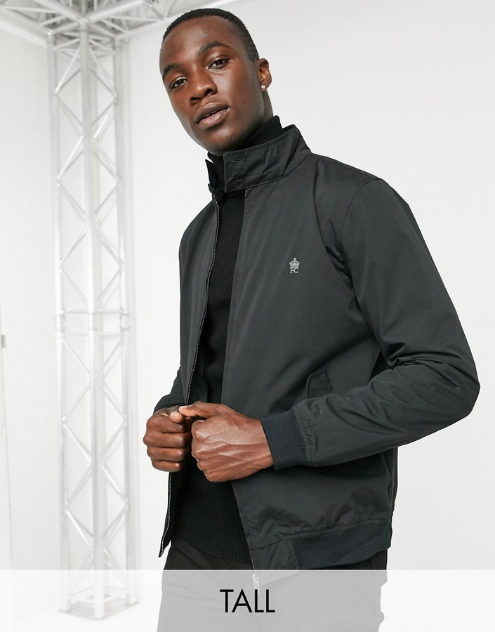 French Connection Tall harrington jacket in black - ShopStyle Outerwear