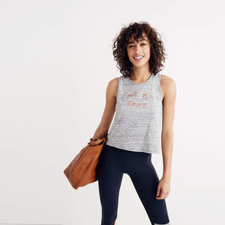 Madewell Embroidered Out of Town Racerback Tank Top