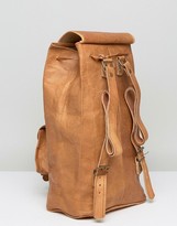 Thumbnail for your product : Reclaimed Vintage Inspired Leather Backpack In Tan