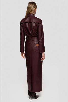 Diana Arno Elle Faux Leather Pencil Skirt