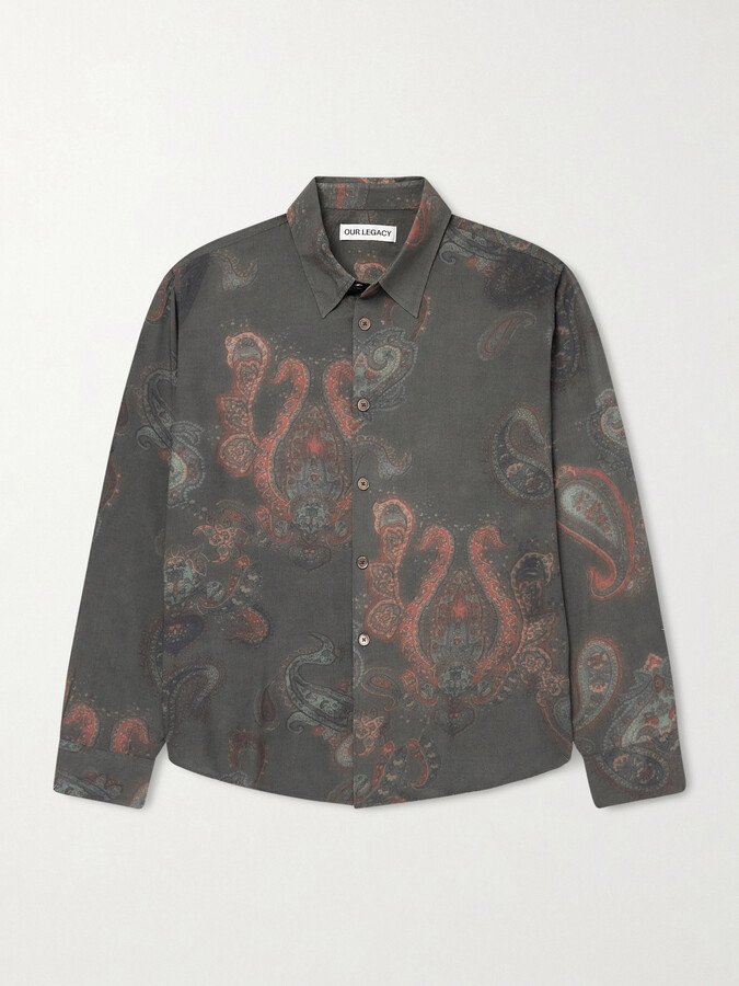 Our Legacy Beyond Paisley-Print Rayon Shirt