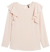 Thumbnail for your product : KUT from the Kloth Women's Maki Ruffle Shoulder Top