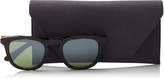 Thumbnail for your product : Jimmy Choo BEN Dark Havana Wayfare Sunglasses with Green Mirror Lenses