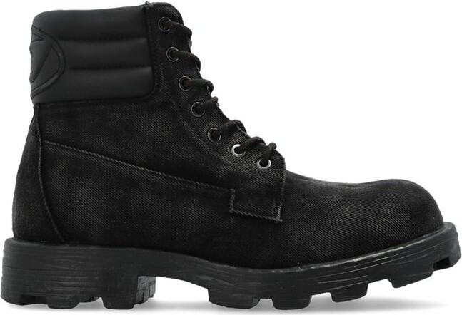 Diesel D-Hammer Faded Lug Sole Boots