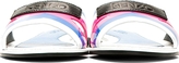 Thumbnail for your product : Kenzo Blue & Pink Banded Tao Flat Sandals