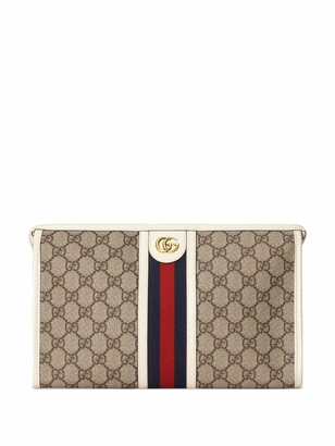 Gucci GG-canvas clutch bag