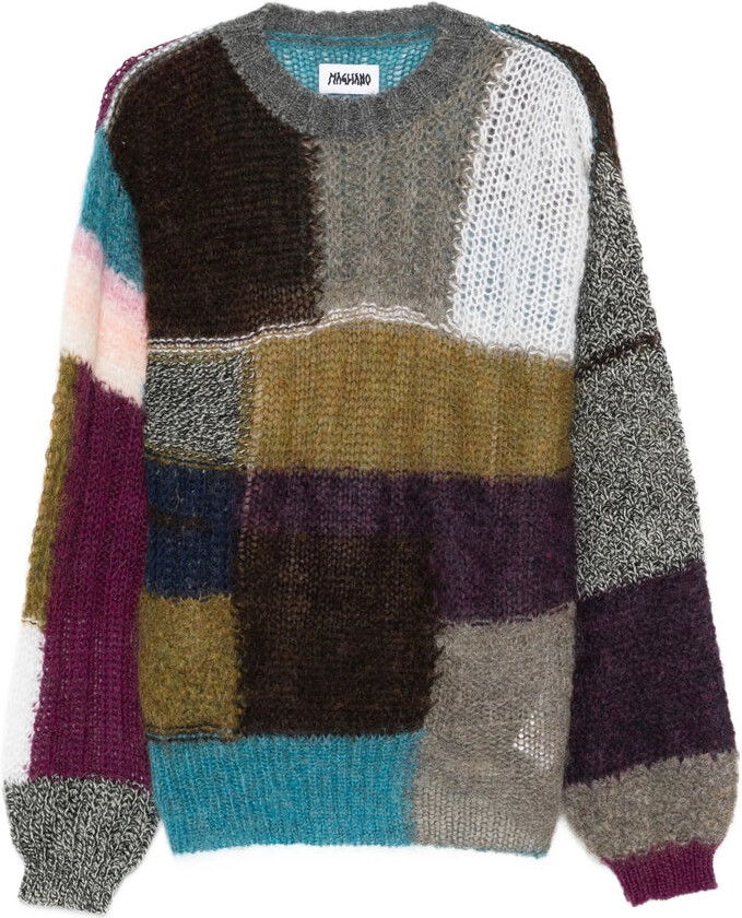 Magliano Sweaters Brown Gray