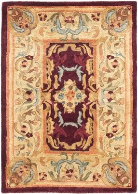 Astoria Grand Hand-Tufted Wool Gold Rug