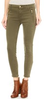 Thumbnail for your product : Mother Cropped Zipper Welt Jeans
