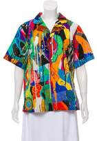 Thumbnail for your product : agnès b. Printed Short Sleeve Top