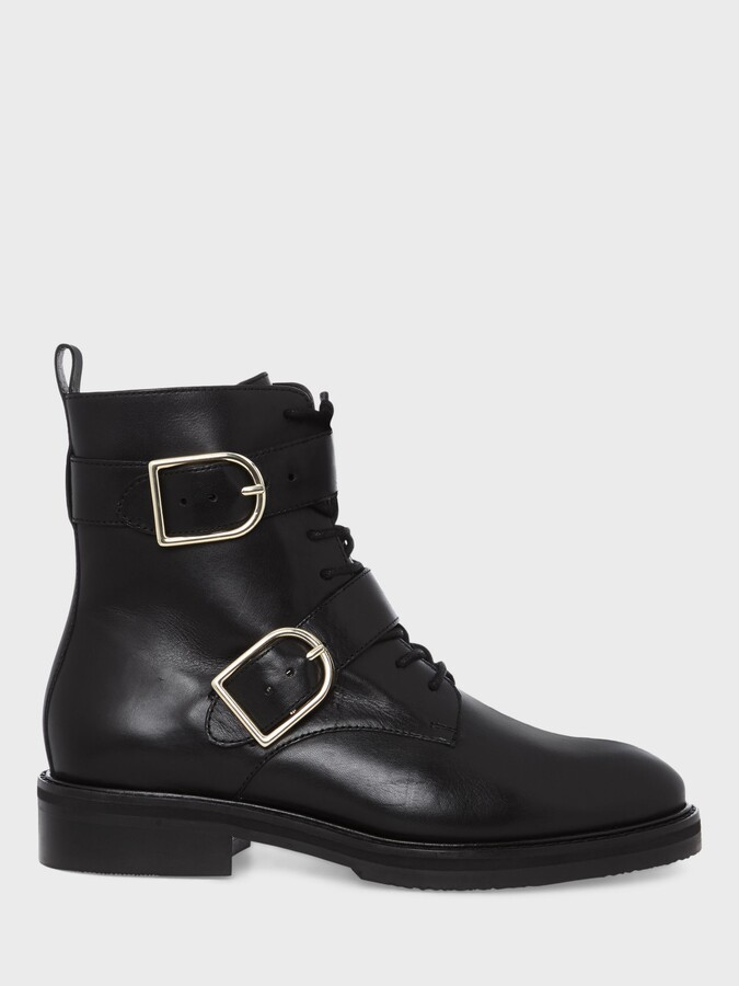 Hobbs London Bronwyn Leather Biker Boots ShopStyle