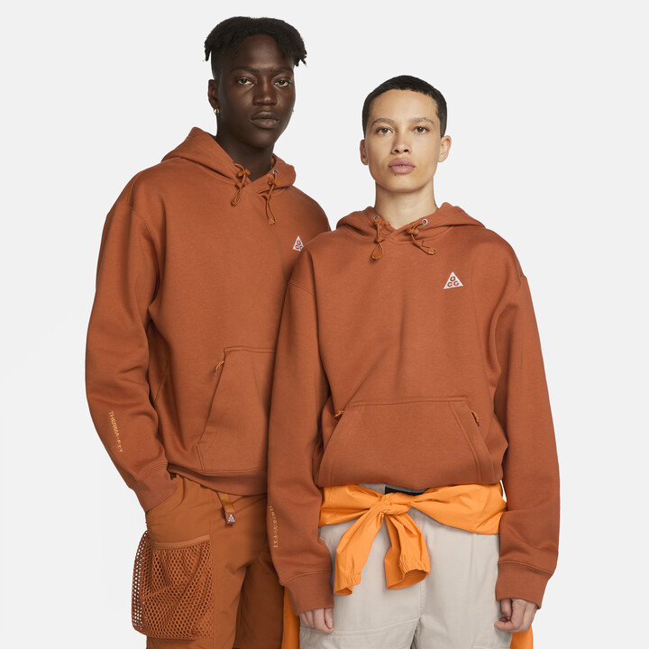 Nike Unisex ACG Therma-FIT Fleece Pullover Hoodie in Brown - ShopStyle