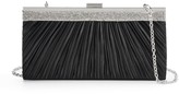 Thumbnail for your product : Gunne Sax by Jessica McClintock Laura Pleated Satin Rhinestone Frame Clutch