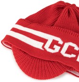Thumbnail for your product : GCDS Knitted Logo Hat