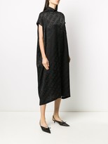 Thumbnail for your product : Balenciaga Logo Jacquard Shirt Dress