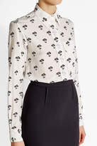 Thumbnail for your product : Victoria Beckham Printed Silk Blouse