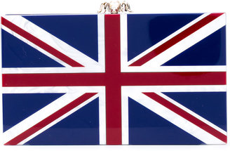 Charlotte Olympia English flag clutch