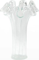 Thumbnail for your product : Vietri Onda Glass Clear W/ White Lines Tall Vase
